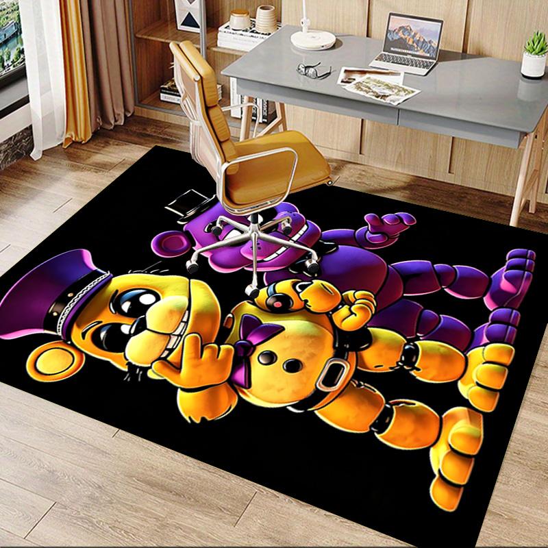 Fnaf Freddy Bonnie Carpet For Playroom Bedroom Living Room Sofa Home Decorkids Game Area Rug Nonslip Floor Mat
