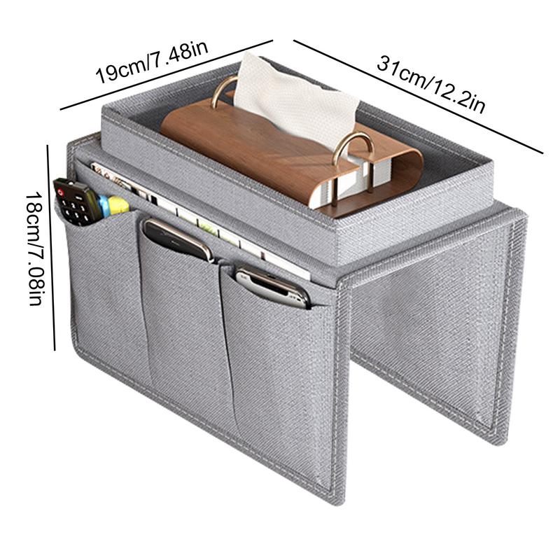 Sofa Armlehnen Organizer Perfekte Couch Armlehnen Tablett Große Größe Palette Sessel Mit 5 Taschen Für Aufbewahrung stilvoll und langlebig