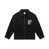Vans Printing Embroidered Lapel Zipper Long Sleeves Jacket Unisex Black VN0A7Q19BLK