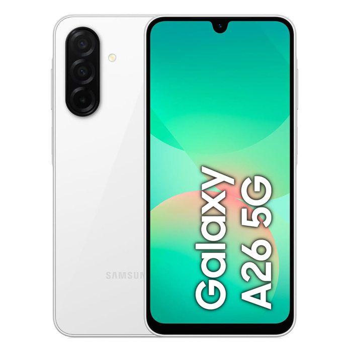 SAMSUNG Galaxy A26 5G Smartphone 8 Go + 256 Go Blanc