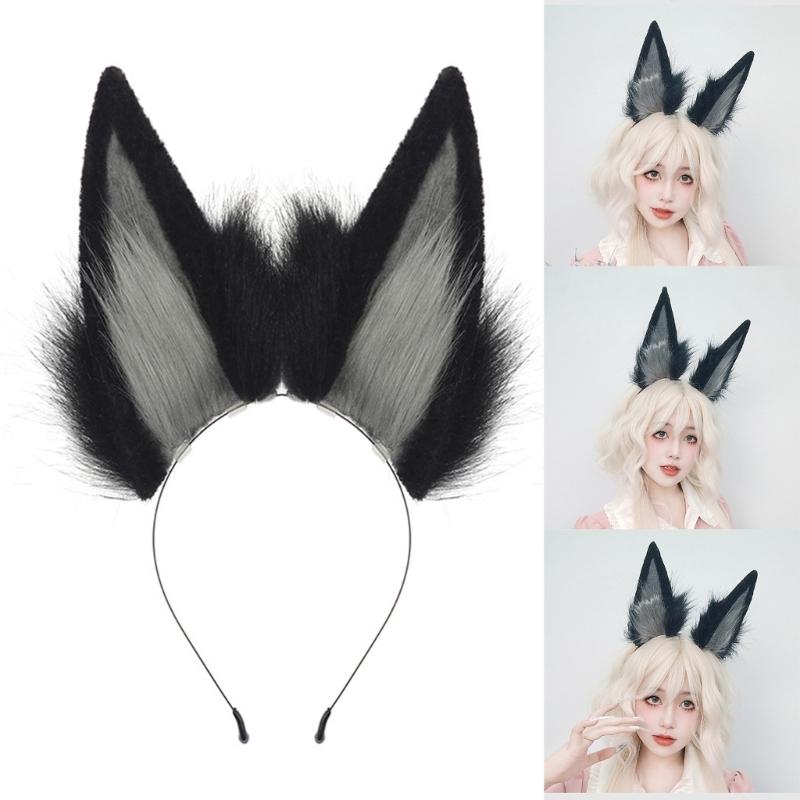 Tierohren Kopfschmuck Weiches Plüsch Haaraccessoire Kopfbedeckung Für Cosplay Kostüm Party Und Anime Thema Event