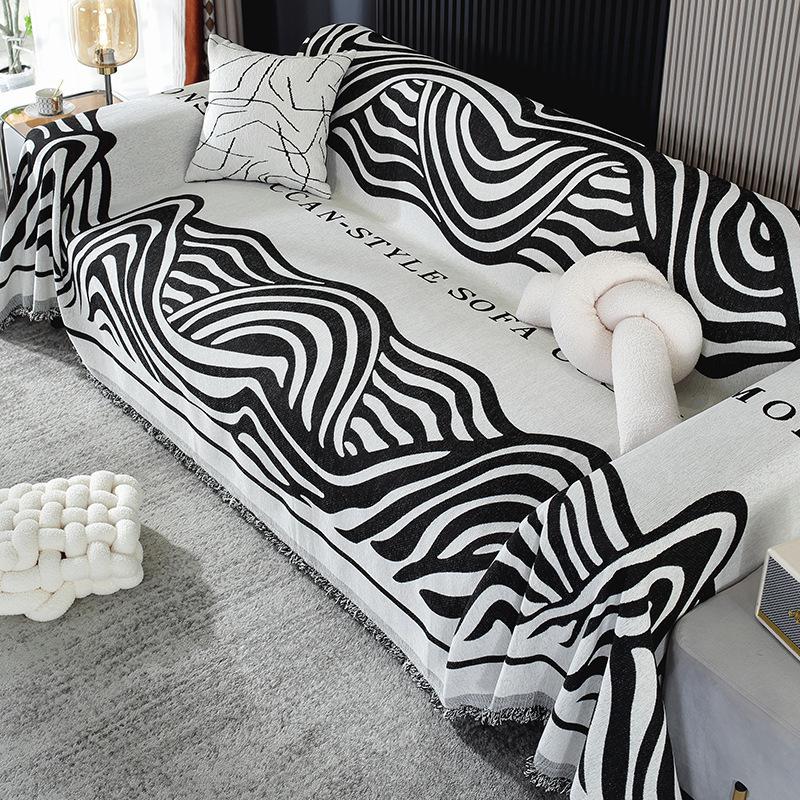 Housse de canapé américaine en Chenille, nouvelle couverture décorative universelle quatre saisons pour salon, une pièce, couverture complète anti-poussière