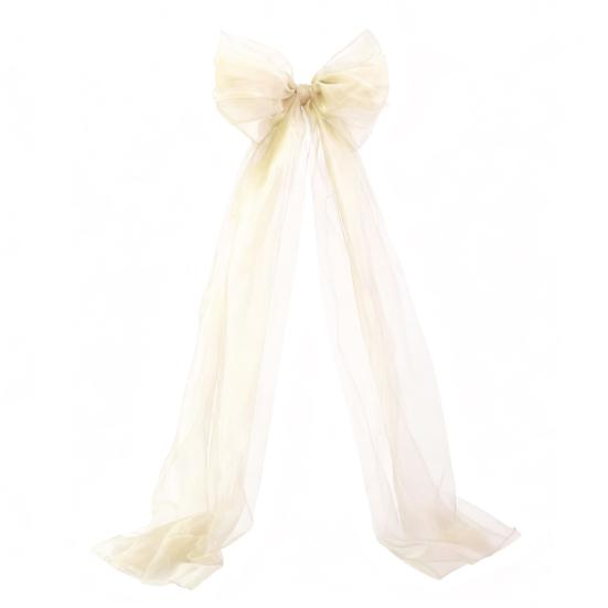 

Юшэн Кулон-бант Длинный хвост Очень большой бант Украшение Гибкий тюлевый бант Свадьба Рождественская вечеринка Украшение окна автомобиля Декор газона