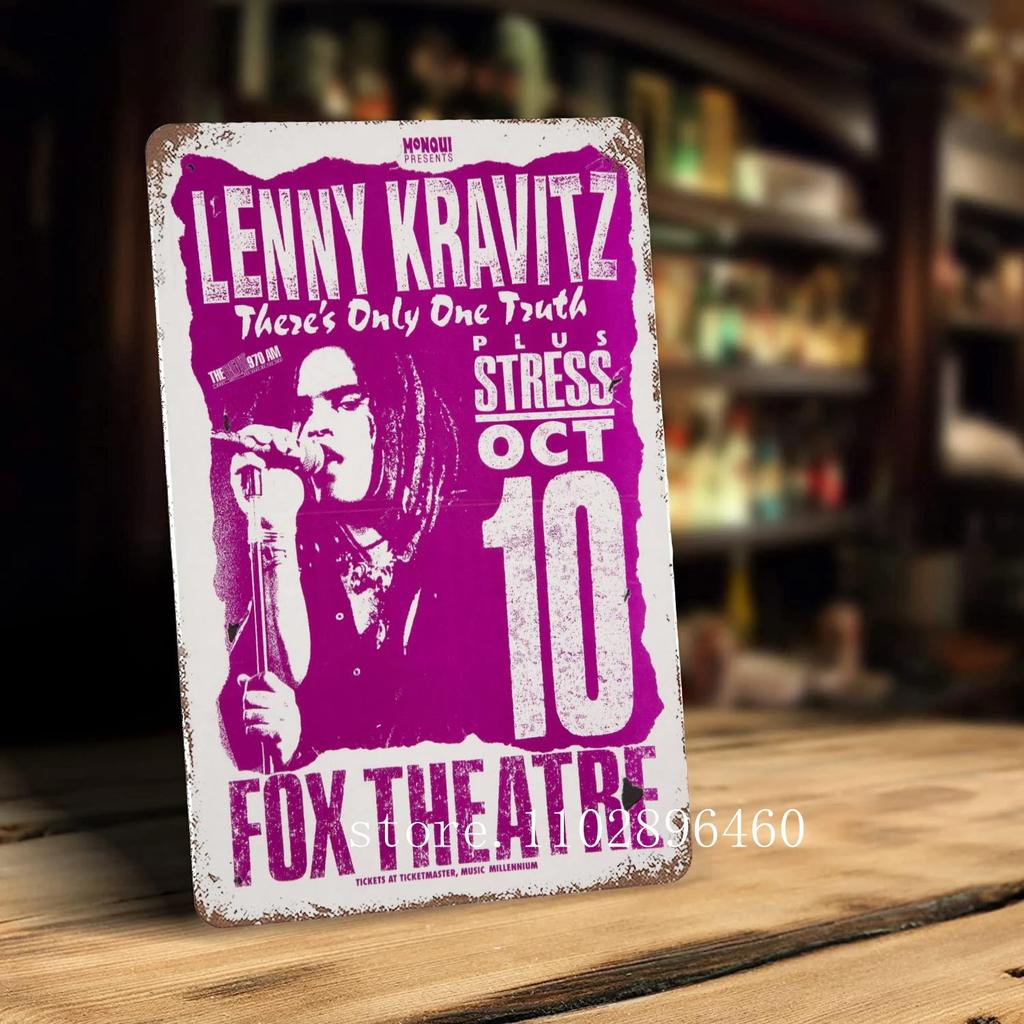 Lenny kravitz Kovové plakety a cedule nástěnná dekorace Vintage plechové cedule Captain Kovový plakát Dekorace pro Bar Pub Klub Nástěnná dekorace