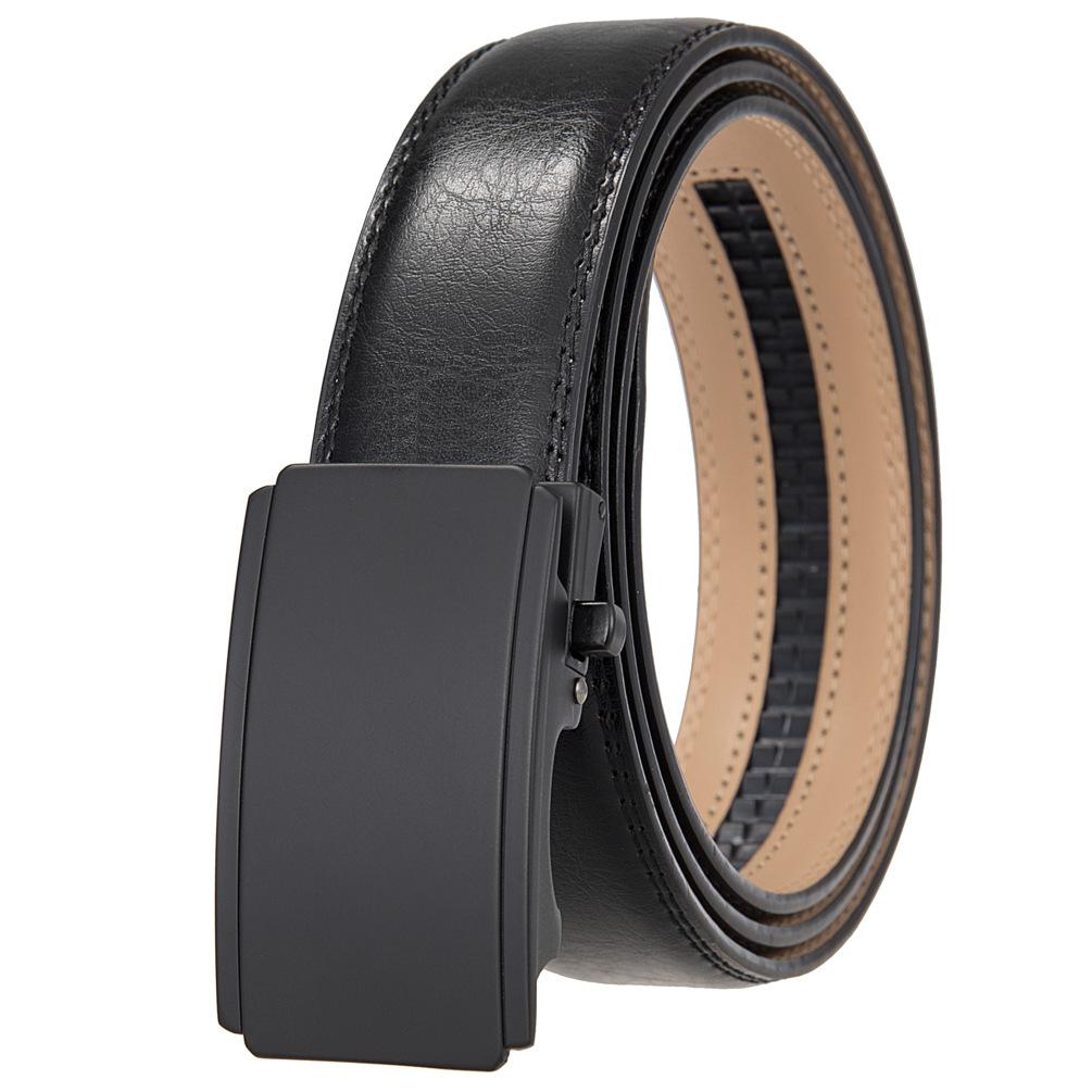 Casual Business Belt, Belt For Men, Two-Layer Belt, Automatic Buckle Belt Ly36-25565-1