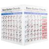 Bass Guitar Chords Chart 4‑String Electric Reference Paper Exercise Tool for Beginners