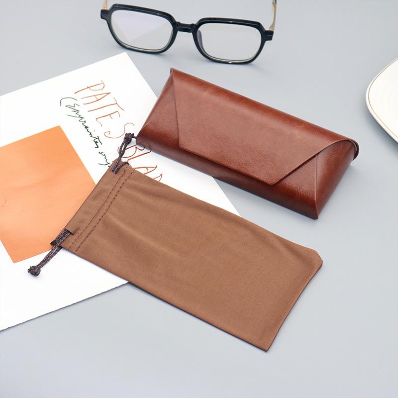 Vintage Leather Cowhide Glasses Case for Sunglasses & Myopia Glasses - High-Grade Design, In Stock