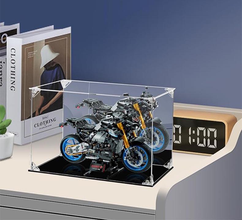 Transparent Acrylic Magnetic Display Box: Dustproof Protective Cover for Labubu Figures