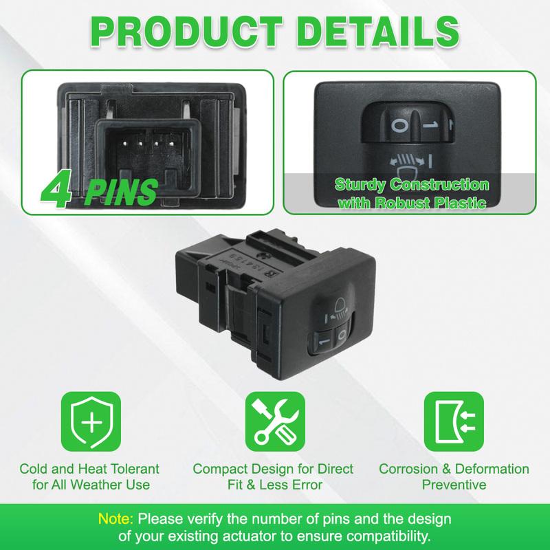 8415260060 Car light switch Black for Toyota Land Cruiser 200 Headlight Height Adjustment Control Switch Car light switch