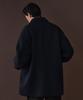 Musinsa Standard Wool Blend Oversized Car Coat [Grayish Navy]