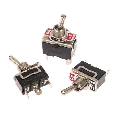5 יחידות מתג טוגל רוקר כבד למכונית סירה 15A 250V 2 פינים SPST מופעל/כבוי מתגי רוקר עם מגף עמיד למים מתג רוקר SPST
