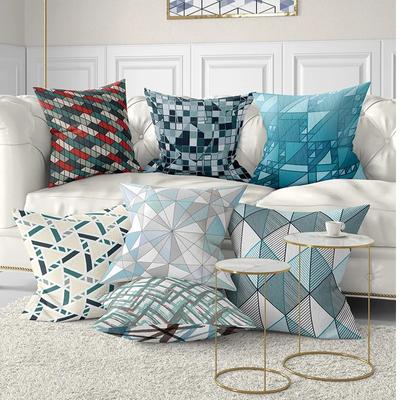 Office Living Room Home Pillowcase Geometric Pattern Printed Pillowcase Car Ornaments