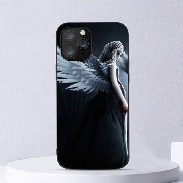 Fantasy Ängelflicka Vingar Telefonfodral För Iphone 11 12 Mini 13 14 Pro Xs Max X 8 7 6s Plus 5 Se Xr Skal