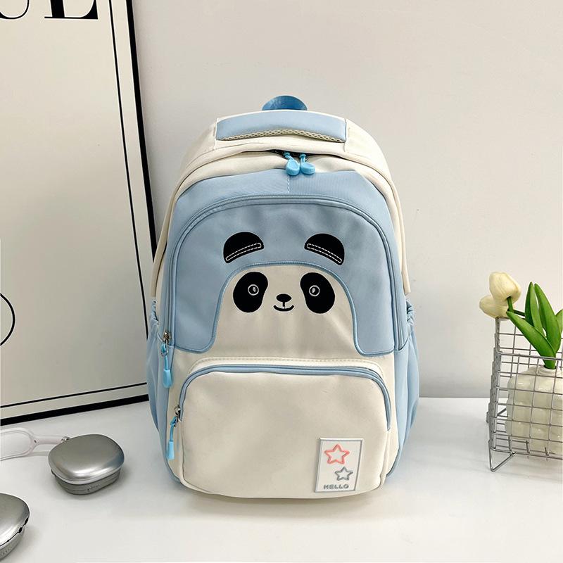 Schoolbag Cute Panda Design Backpack Unisex Korean Edition Student School Bag Outdoor Travel Casual Versatile Backpack