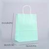 Candy Colorful Shopping Bags 10PCS Kraft Paper Gift Candy Bag Colored Hand-held Paper Bags Wedding Party Decoration Gift