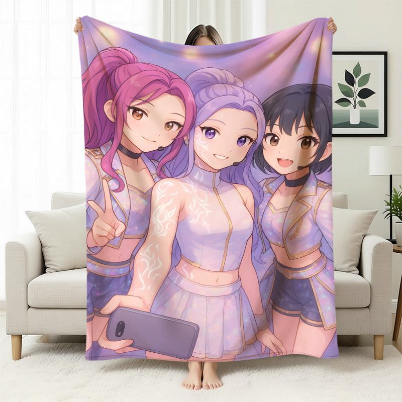 Temu Blanket Kpop Witch Hunters Blanket Flannel Blanket Office Home Sofa Blanket Nap Blanket
