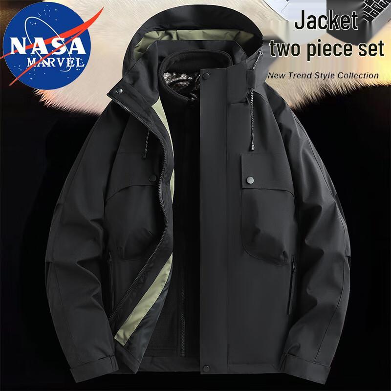 NASA MARVEL Men's 3-in-1 Autumn Winter Outdoor Jacket