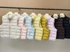 Autumn and Winter New Design Sense White Duck Down Down Vest Women's Short Fashion Casual Ribs Jacket