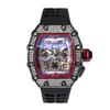Die Weinfass-Uhr mit einem einzigartigen Voll-Diamant-Zifferblatt ist modisch und vielseitig.. Es ist eine beliebte Schüleruhr für den Export