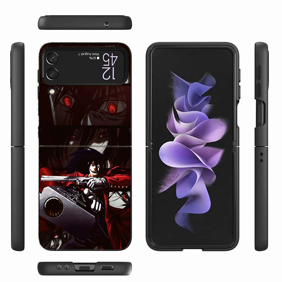 Alucard Helsing Phone Case For Samsung Z Flip 6 7 5G Z Flip 5 Galaxy Z Flip 3 4 5G ZFlip Shockproof Hard Cover TPU PC Coque Capa