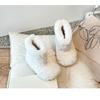 Winter New Style Girls' Lamb Fashion Children's Hairy Shoes Boys' Plush Boots Warm Short Boots Children's Shoes