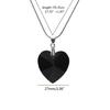 Glass Heart Pendant Necklace Clavicle Chain Necklace Fashion Neck Chain