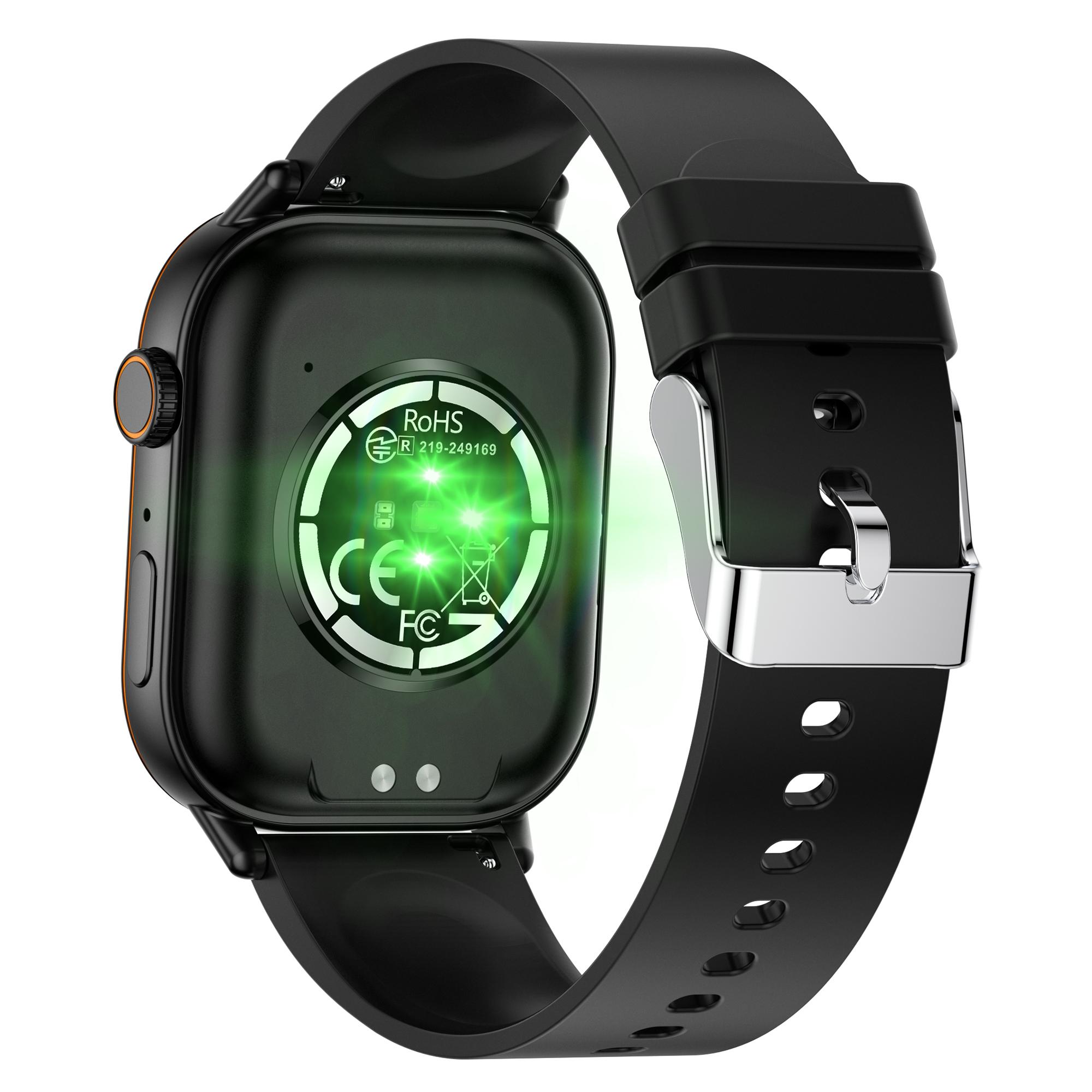 

QX17 GPS Smartwatch Heart Rate Blood Oxygen Sleep Monitor Waterproof Calling Sports Watch Black