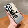 Simple English Mobile Phone Case iPhone15Promax All-inclusive Edge Apple 14 Anti-drop 13 Matte 12 Men's and Women's 11