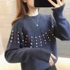 Women's Loose Thickened Half-High Neck Sweater Lazy Design High-End Base Layer Knit Top for Autumn Winter
