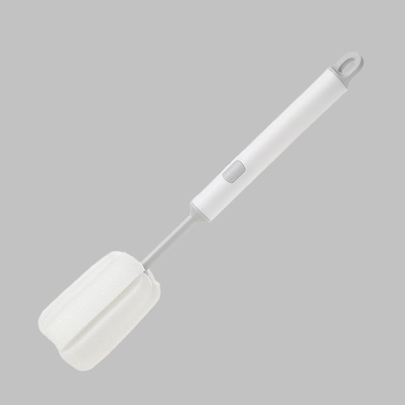 

Sponge Cleaning Cup Brush Long Handle for Coffee Glasses Pot Milk Cup Mugs Wine Bottle Baby Bottle Kitchen Dish Washing білий