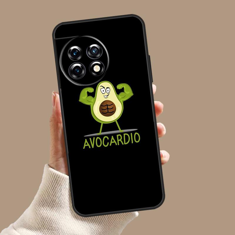 Cute Cartoon Avocado Fitness Case For OnePlus Nord 5 CE 3 4 Lite N20 N30 OnePlus 15 13 12 11 10T 13T 13R 8 9 10 Pro Cover