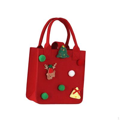 Christmas Tote Bags Gift Bag with Handles Lightweight Durable Treat for Xmas