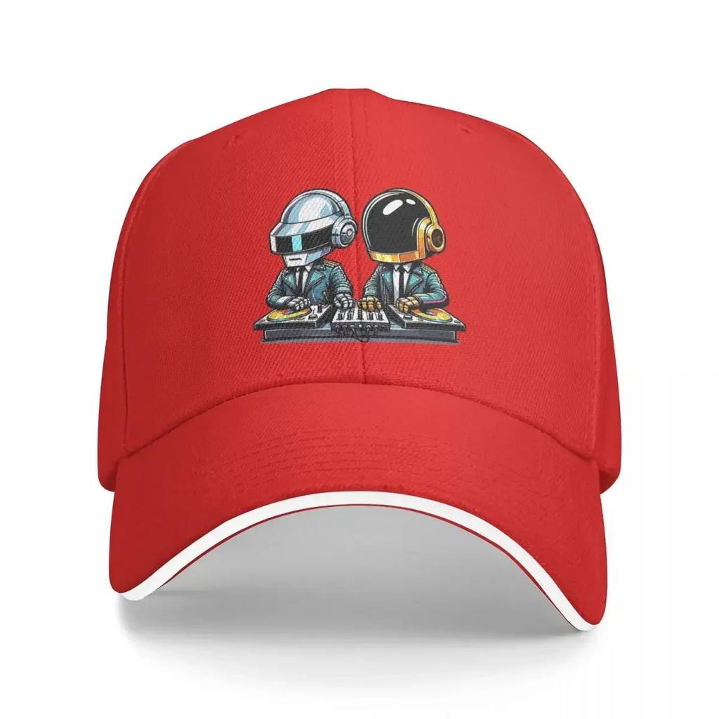 Daft Punk Hat Unisex HipHop Hats Sun Hat Golf Hats Breathable Snapback Caps Baseball Cap Summer