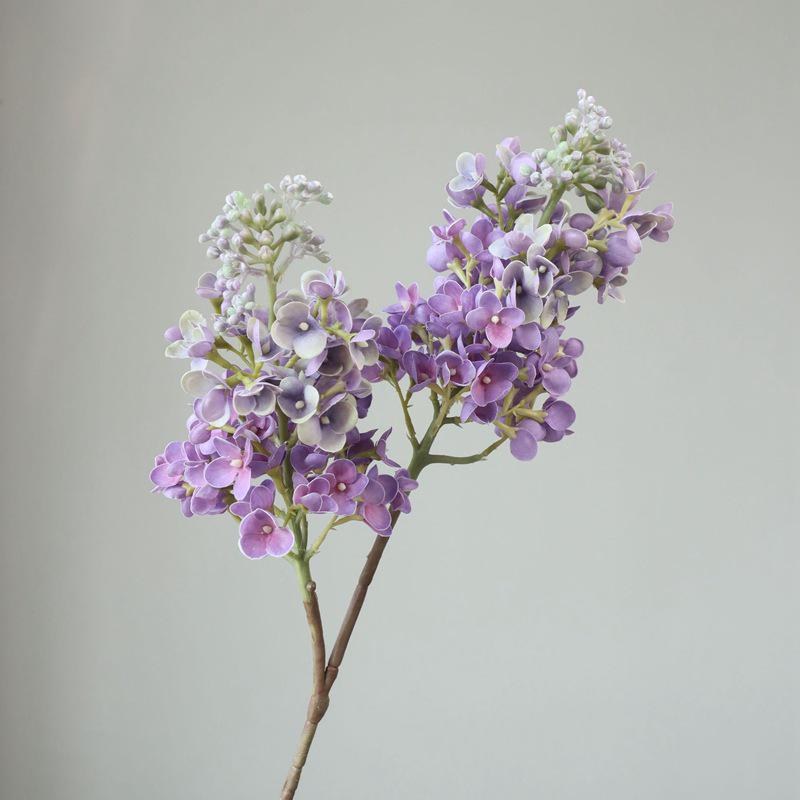 Gradient Color 3D Lilac and Hydrangea Flower Arrangement for Weddings