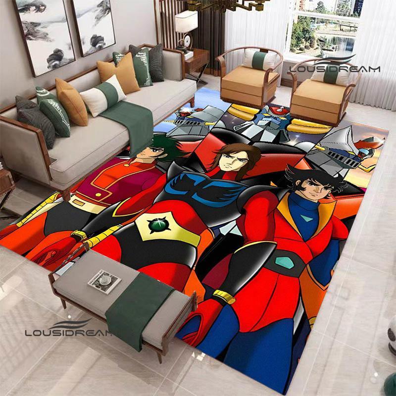 Tapis 3D OVNI ROBO GRENDIZER GOLDORAK Tapis antidérapant Tapis d'extérieur Tapis de zone Tapis de décoration pour la maison la chambre à coucher Tapis pour chambre à coucher Cadeau d'anniversaire