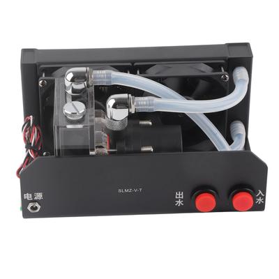 CPU Cooling Pump 600LH Dual Fan G14 Thread D Port 4Pin Mute Water Cooling Pump for Desktop