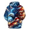 2025 Mode Cooler Adler Herren Hoodie 3D Gedruckte Hoodies Edition Trend Amerikanischer Adler Herren Sportbekleidung Kinder Freizeit Unisex Pullover