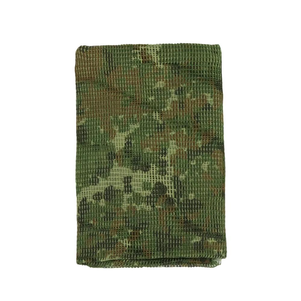 Tactical Sniper Scarf Camouflage Mesh Net Scarves Cloth Desert Face Veil Shemagh Head Wrap
