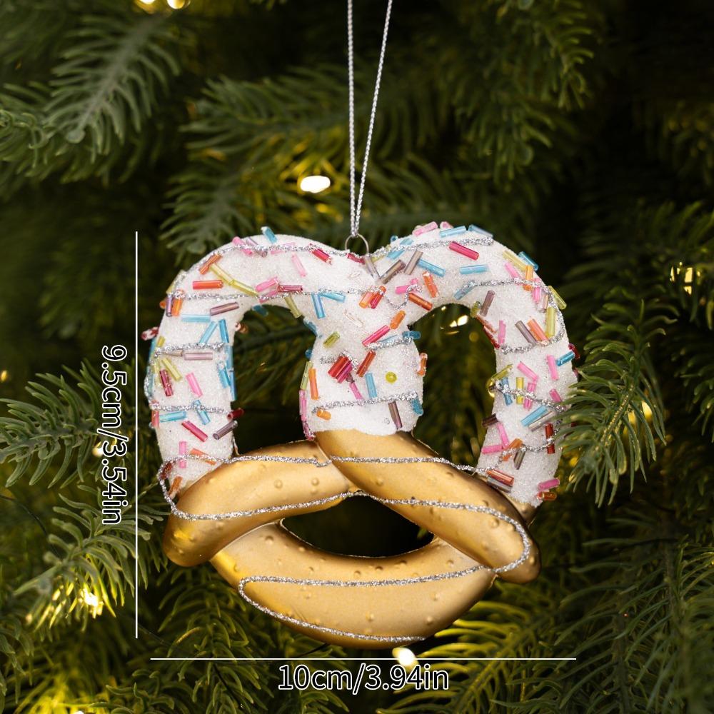 Shiny Metallic Christmas Hanging Decor Holiday Tree Decorations  Home Holiday Decor