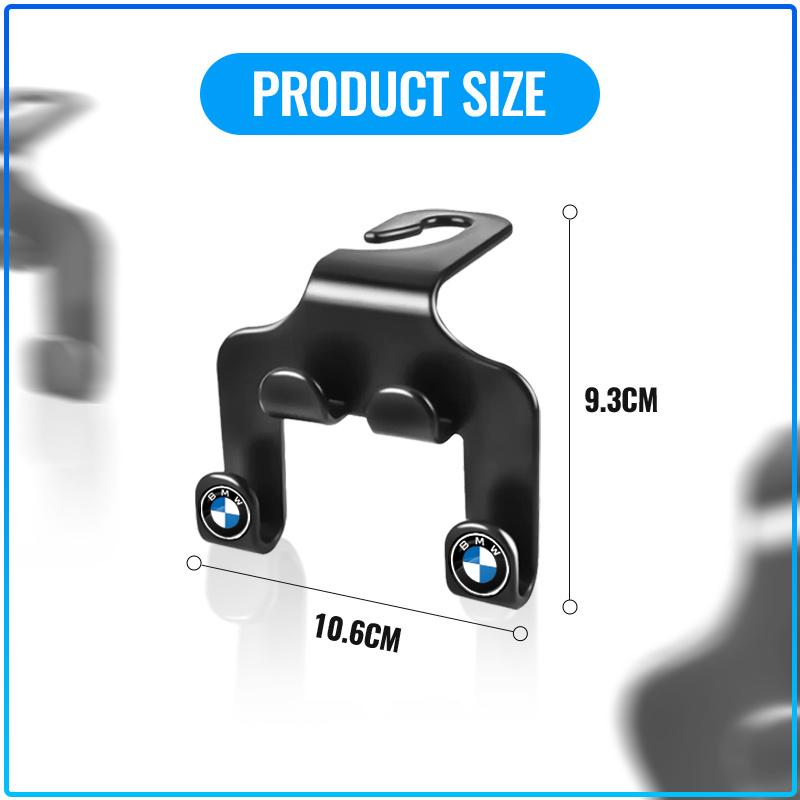 Car Seat Back Hooks Phone Holder Auto Portable Fastener Double Hooks For BMW M Performance 1 3 5 7 Series M3 M4 M5 M6 X1 X3 X5 X6 X7 E30 E34 E36 E39