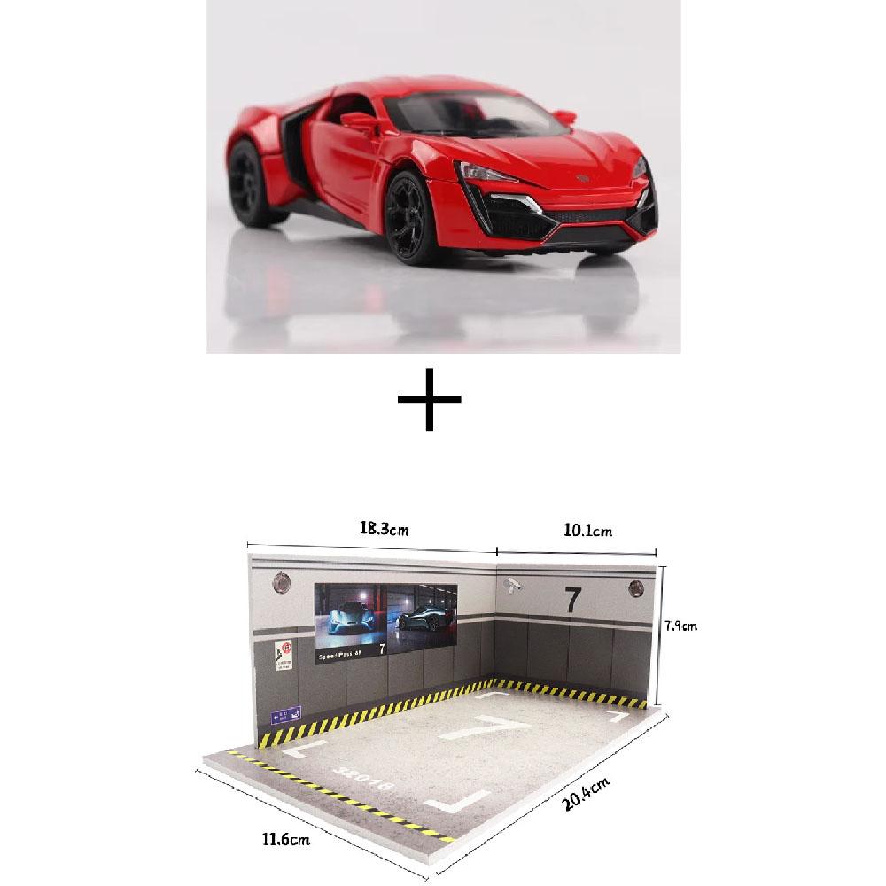 1:32 Lykan Alloy Sports Car Model Diecast Metal Vehicles Doors Openable Light Music Miniature Models Office Table Ornament