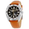 Prospex 100 Meters Waterproof Quartz Leather Strap 46mm Men's Watch Black Dial SUN055