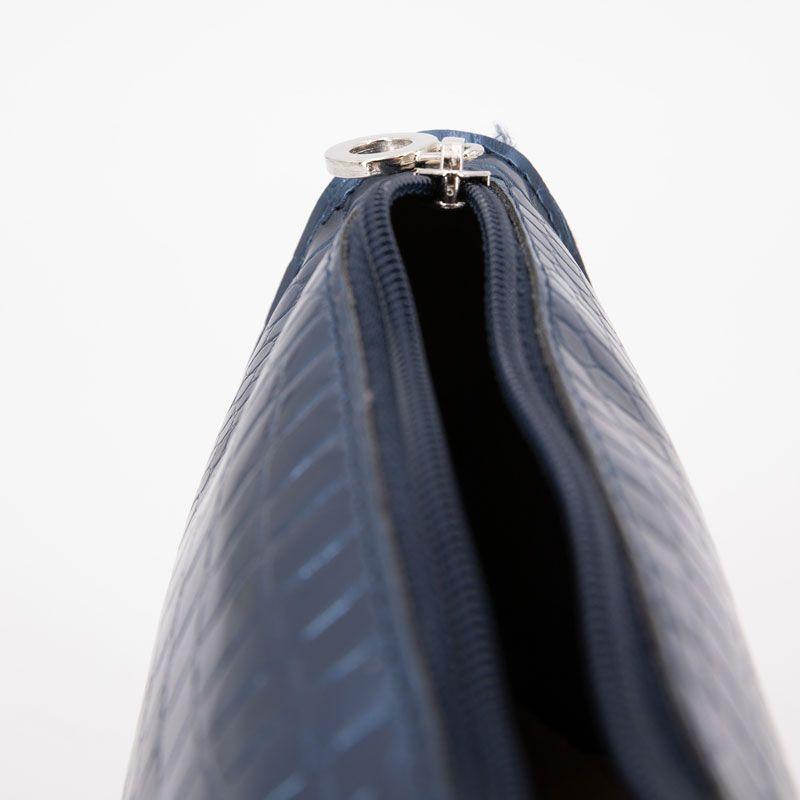 Pochette façon croco avec dragonne 21x15x8cm Femme O BAG