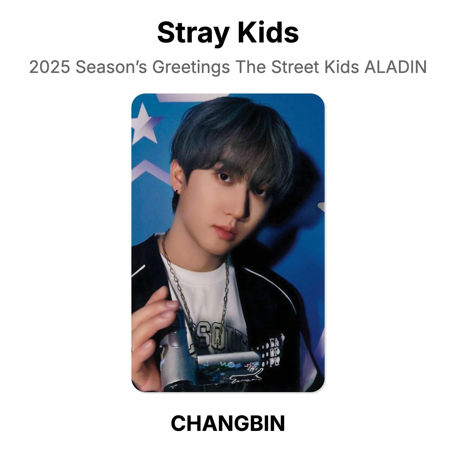 Stray Kids 2025 Season’s Greetings The Street Kids ALADIN Official Photocard CHANGBIN