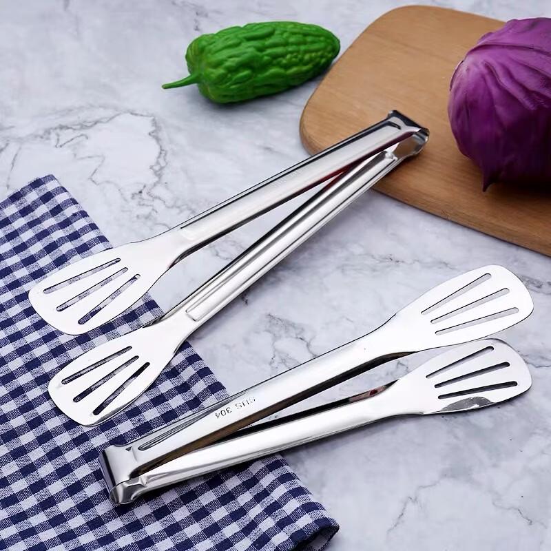SMVP 304 Stainless Steel Steak & BBQ Tongs