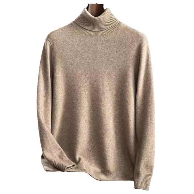 2025 new high lapel cashmere sweater flat Korean version loose versatile pullover sweater