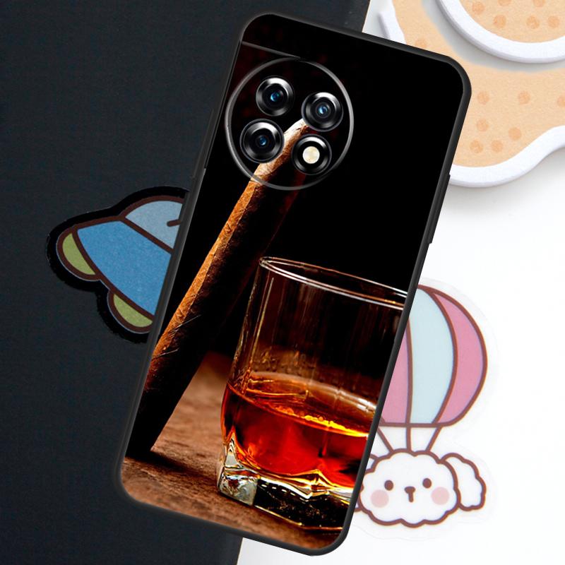 Cigar and Whiskey Case For OnePlus Nord 5 CE 4 3 Lite N20 N30 OnePlus 15 13 12 11 10 Pro 10T 12R 13R 15R Cover