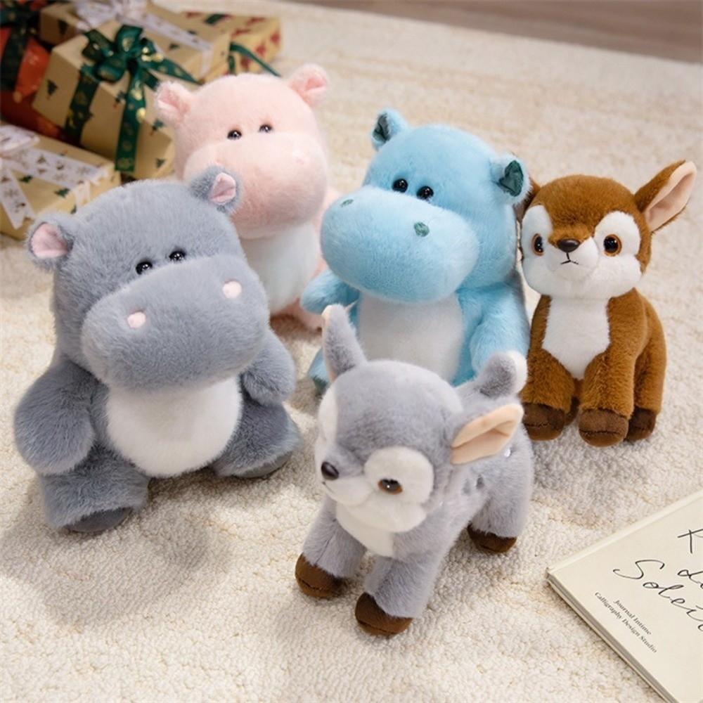 Cartoon Hippopotamus Doll 23cm/25cm Stuffed Plush Toy Hippopotamus Plush Toy Children's Gift