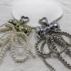 Imitation Pearl Bowknot Keychain Pendant Women Backpack Handbag Charm Lovely Heart Hanging Decoration Bag Phone Pendant