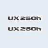 3D ABS Chrome Black UX200 UX250h UX260h Emblem Car Tail Letters Trunk Logo Badge Sticker for Lexus UX Series Accessories